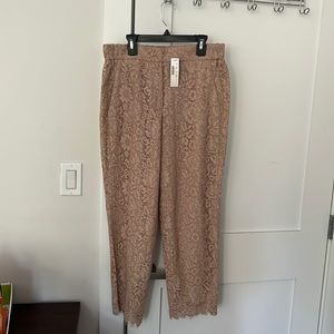Floral Lace ankle pants